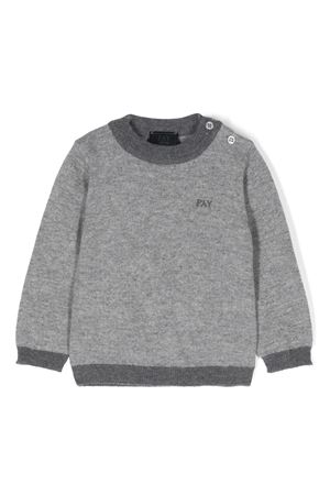 maglione in lana grigio FAY KIDS | FV9530W0041809GR